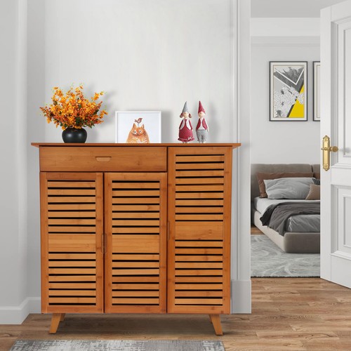 Large wooden shoe cabinet - wooden,