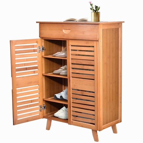 Large wooden shoe cabinet - shoe,