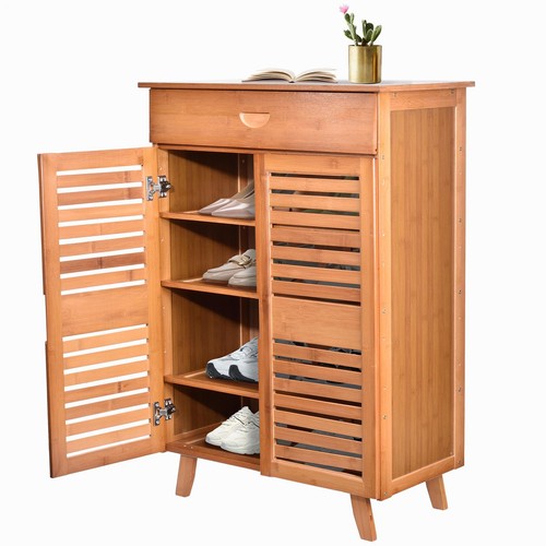 Large wooden shoe cabinet - wooden,