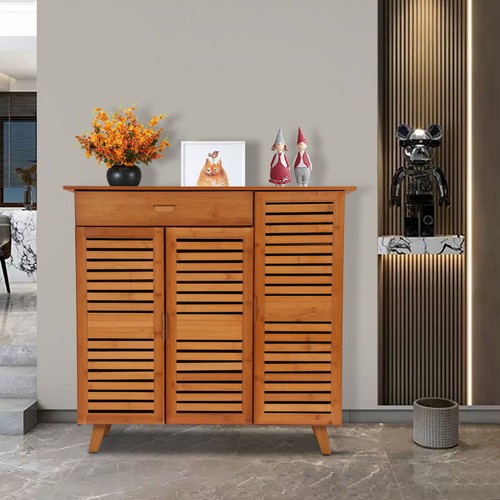 Large wooden shoe cabinet - shoe,