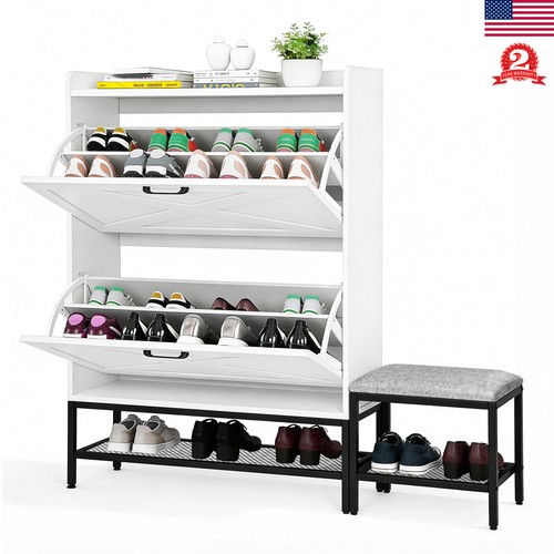 Shoe cabinet with flip - 2, door
