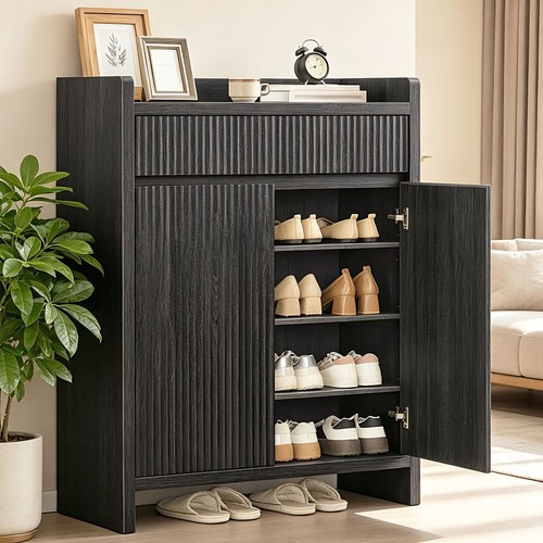 Tier fluted shoe storage - fluted,