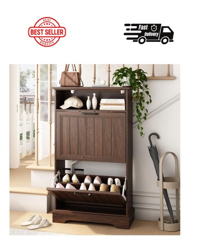 Shoe storage cabinet - cabinet, w/